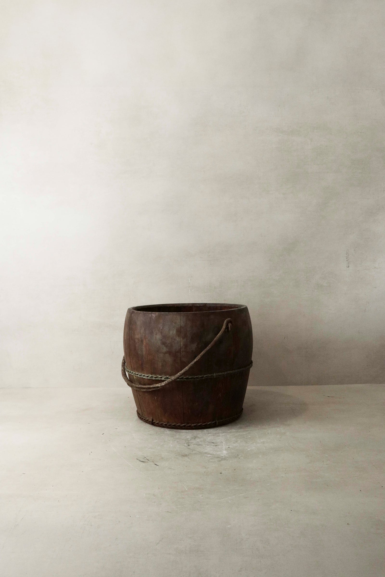 Vintage Wooden Bucket - 1