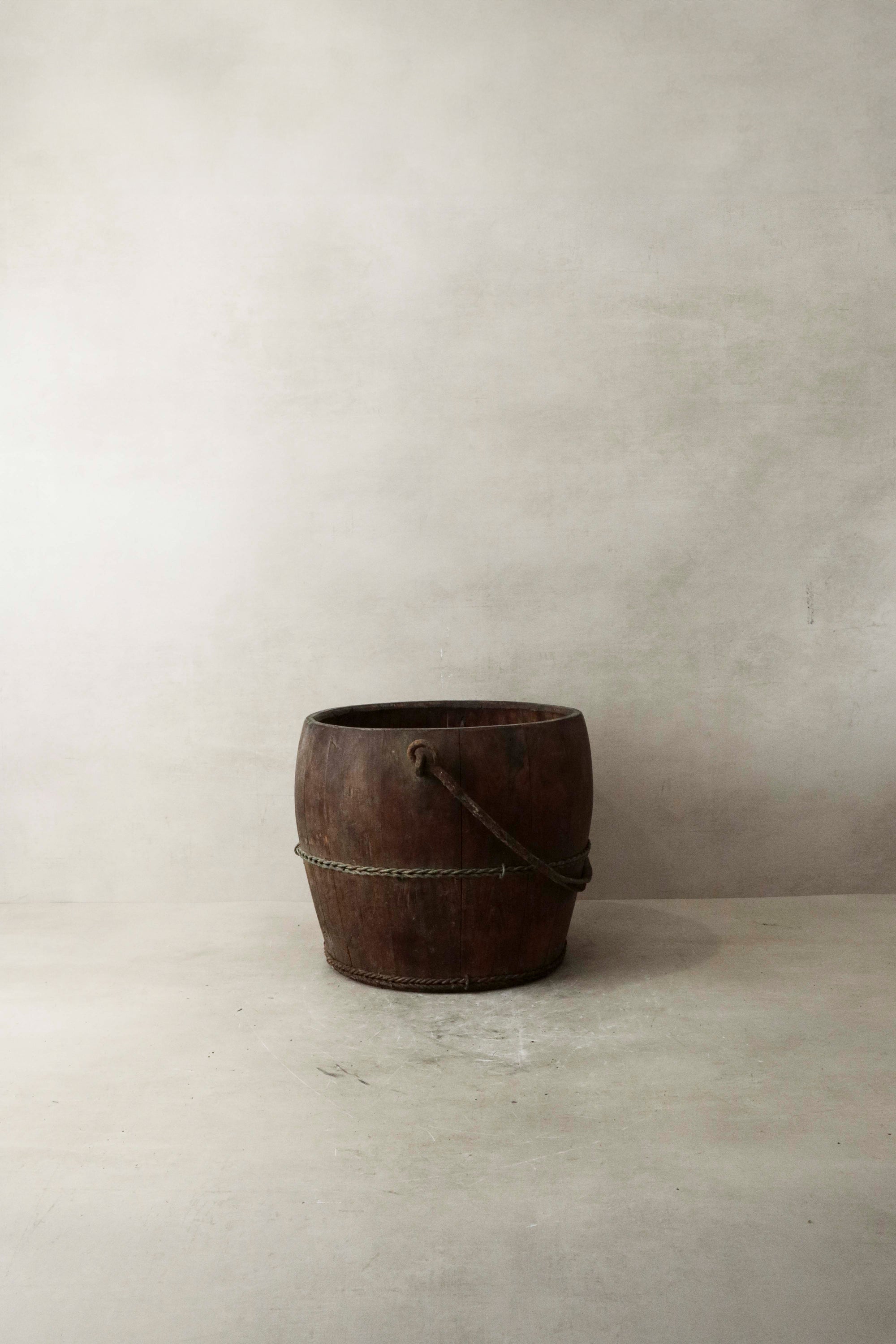 Vintage Wooden Bucket - 1