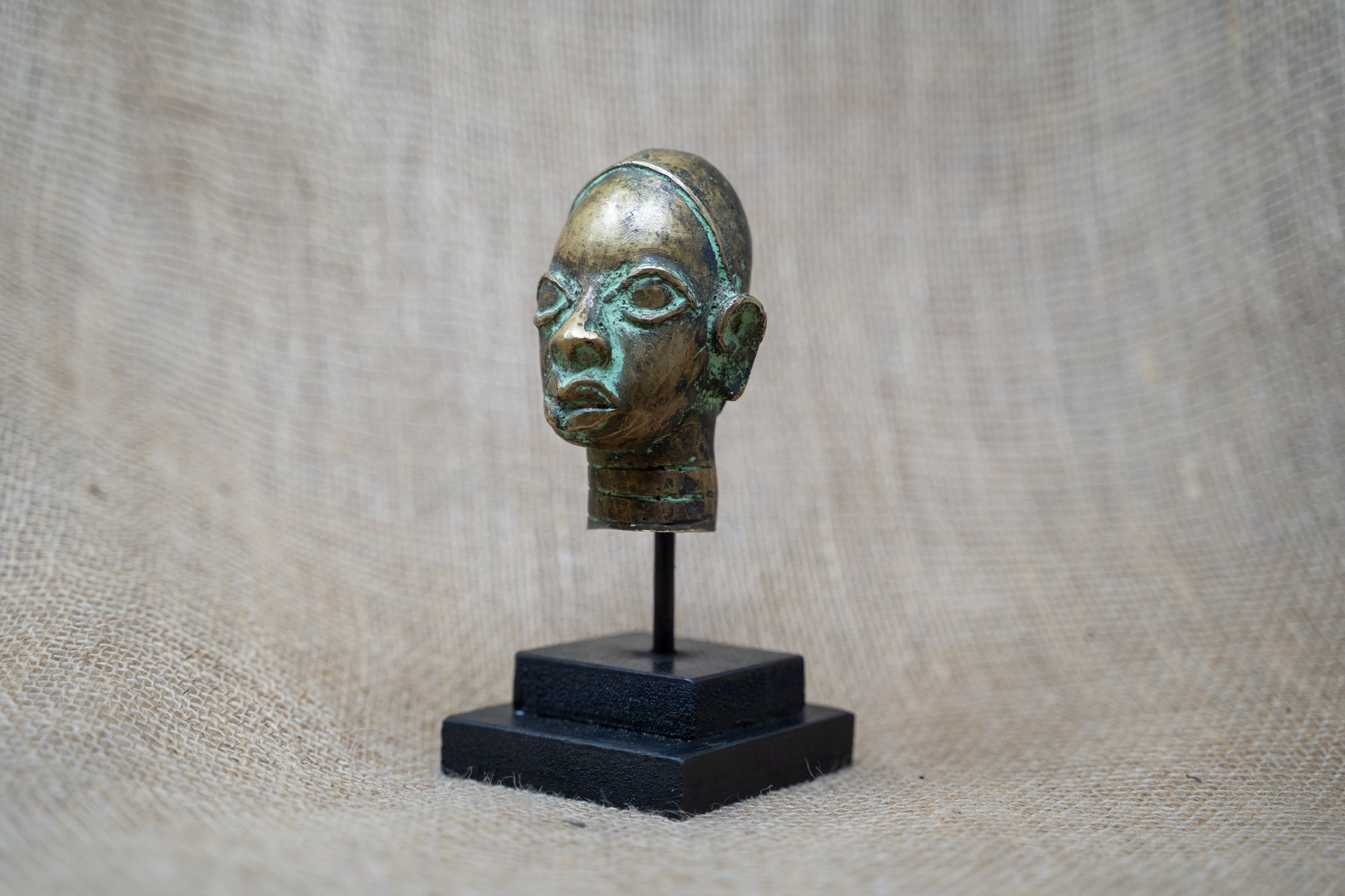 Benin Bronze Head - 37.8