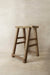 Vintage Rustic Elm Wood Stool - Medium - No 41