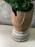 Vintage Grain Stomper planted with Zamioculcas Zamiifolia FR13