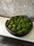 Vintage Wooden Round Bowl with preserved moss FR19