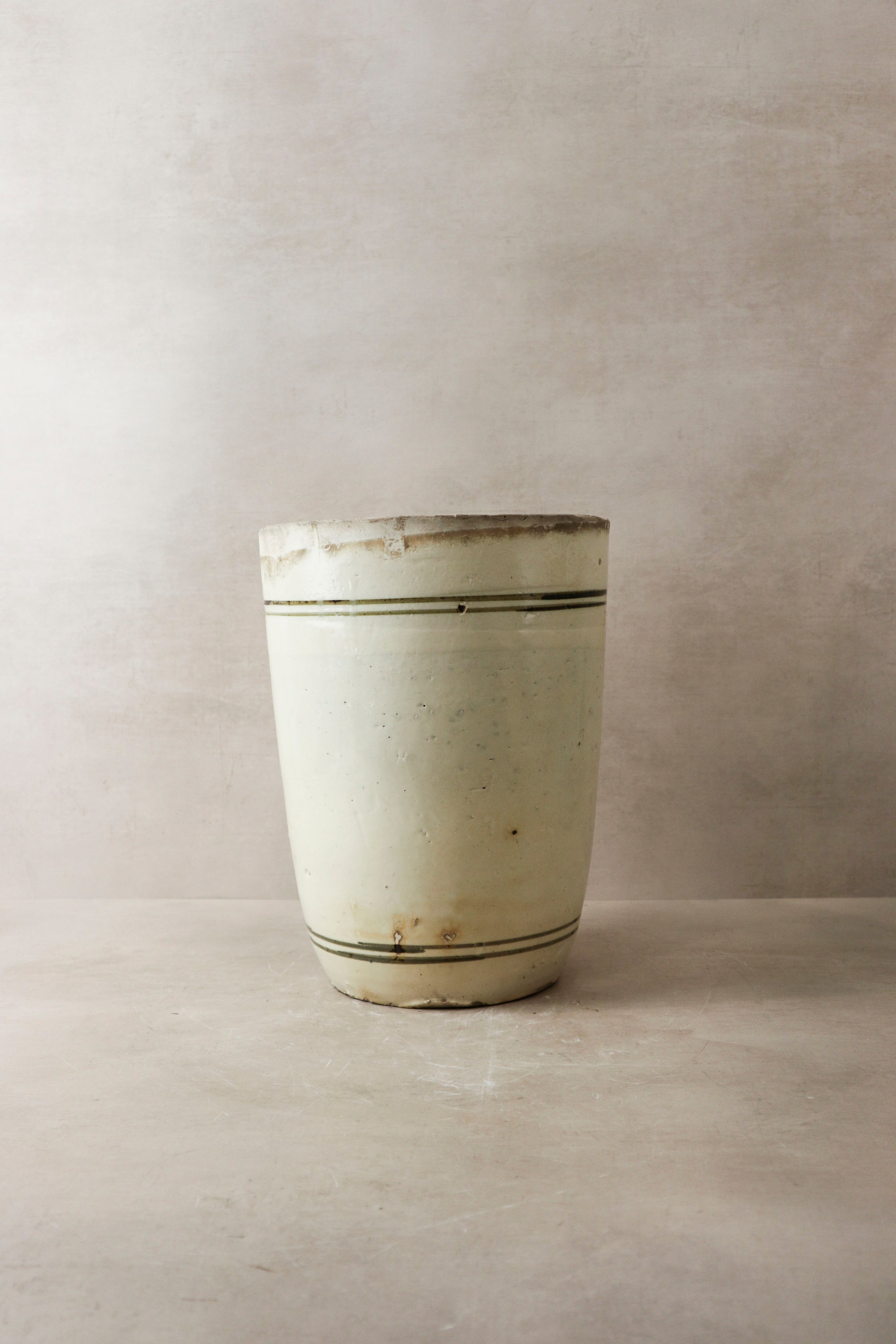 Vintage Glazed Chizou Flower Pot - 5