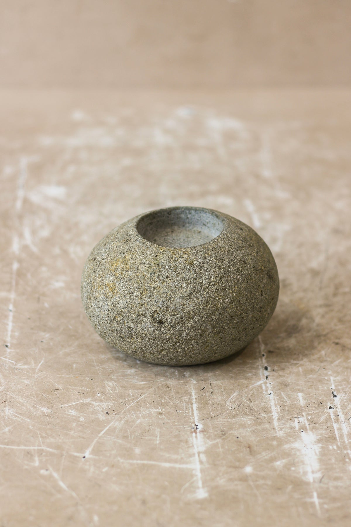 River Stone Candle Holder - 62B.1