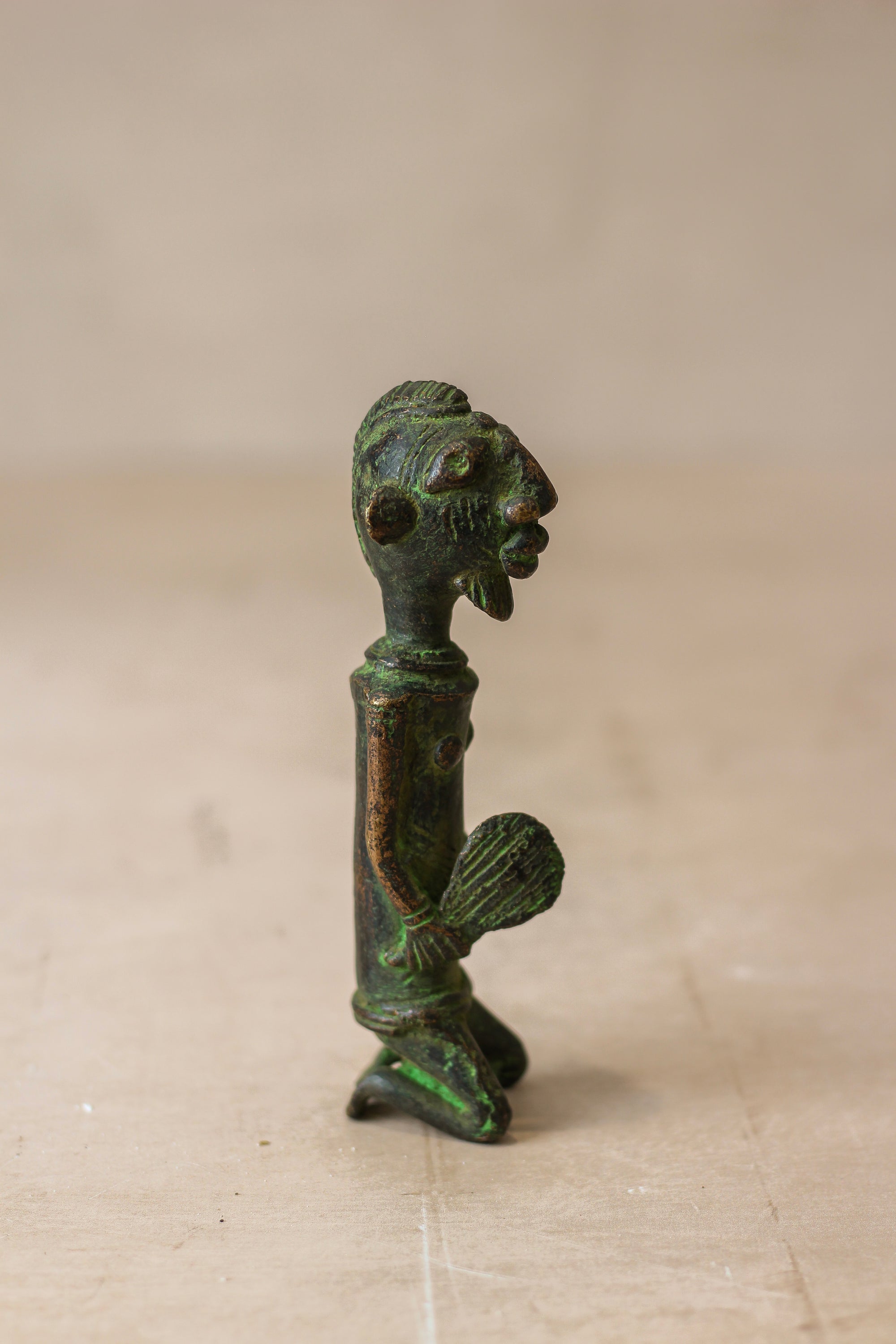 Benin Bronze Statue - 79.8