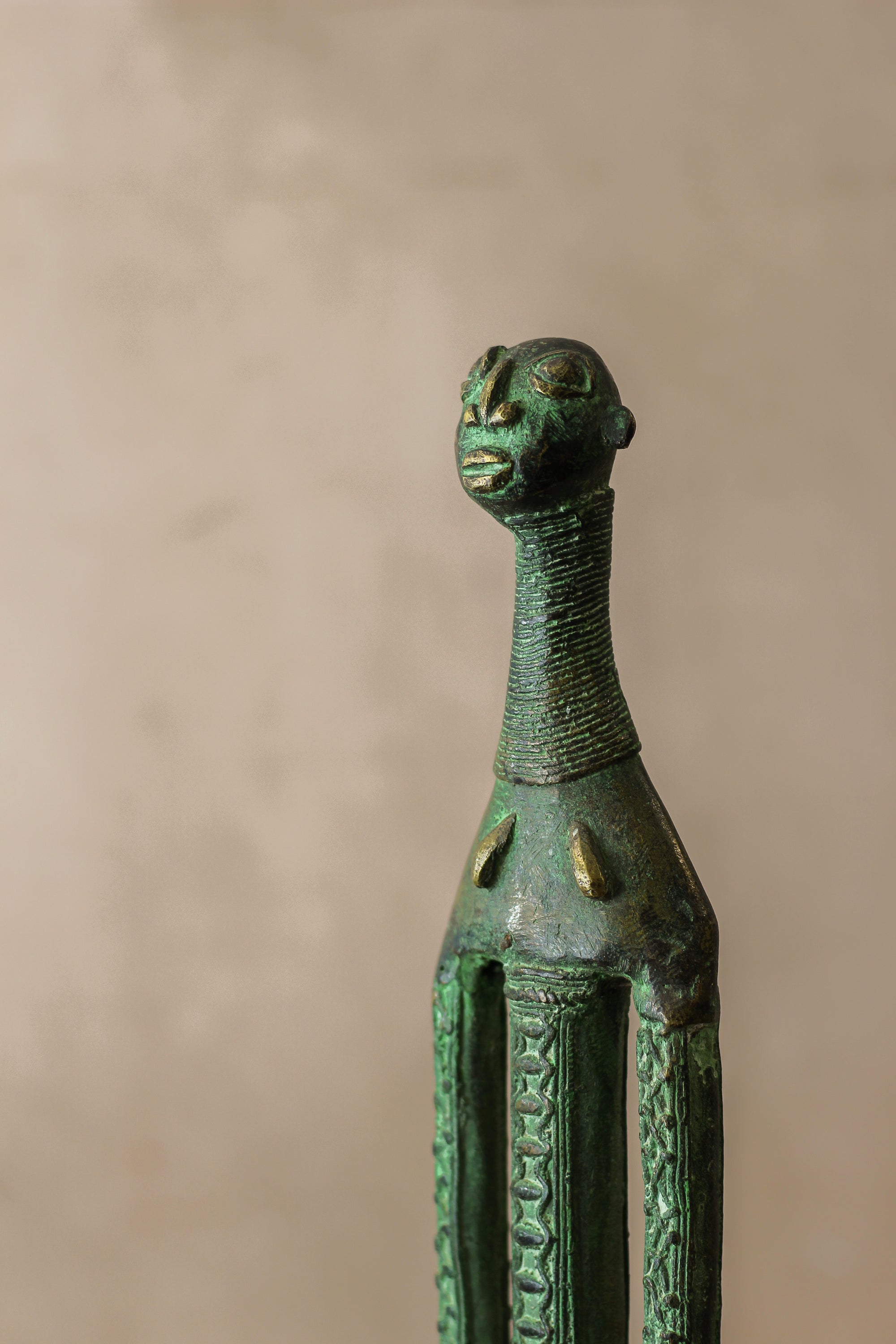 Benin Bronze Sculpture - 2.1