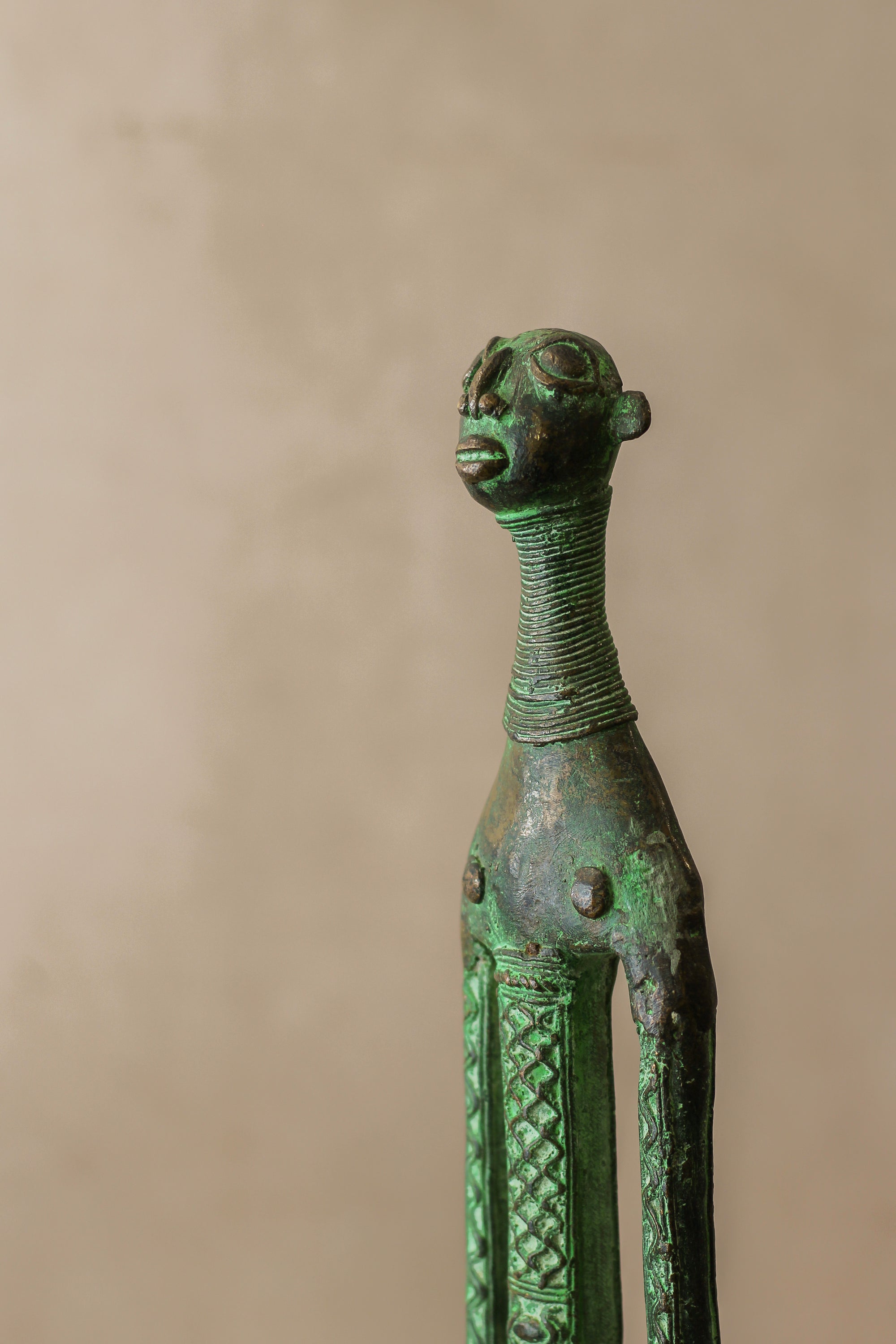 Benin Bronze Sculpture - 2.3