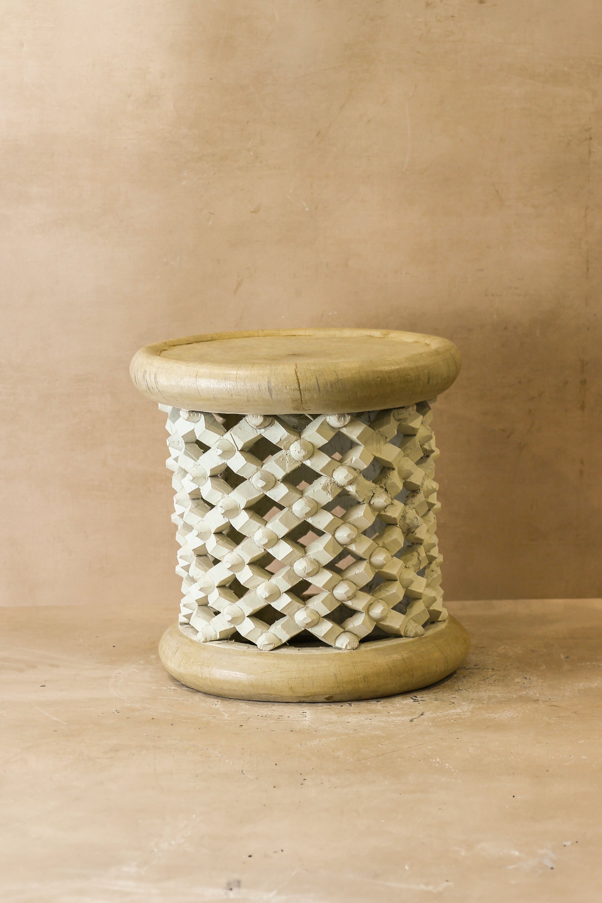 Bamileke Table - Natural/White - 123.1