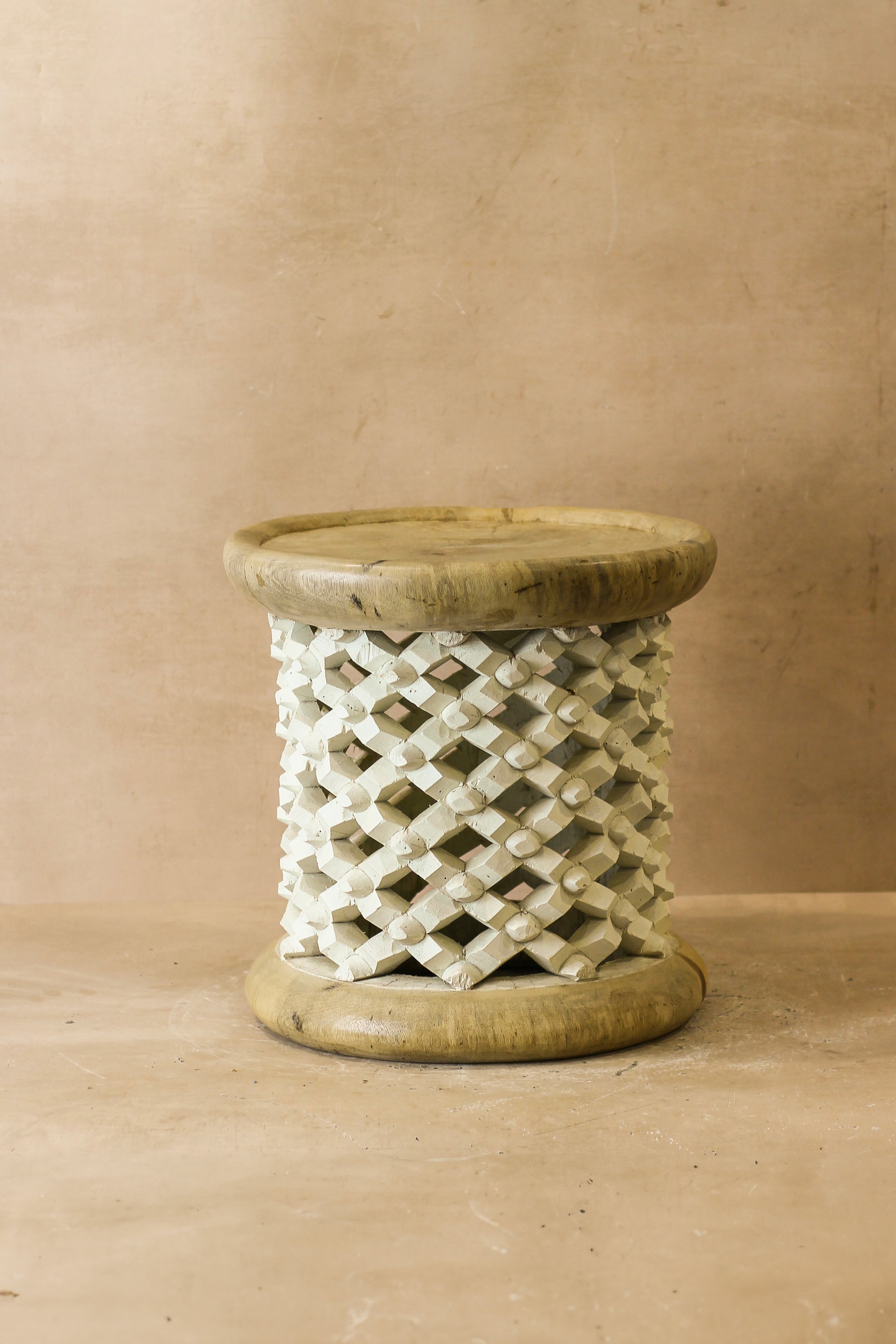 Bamileke Table - Natural/White - 123.2