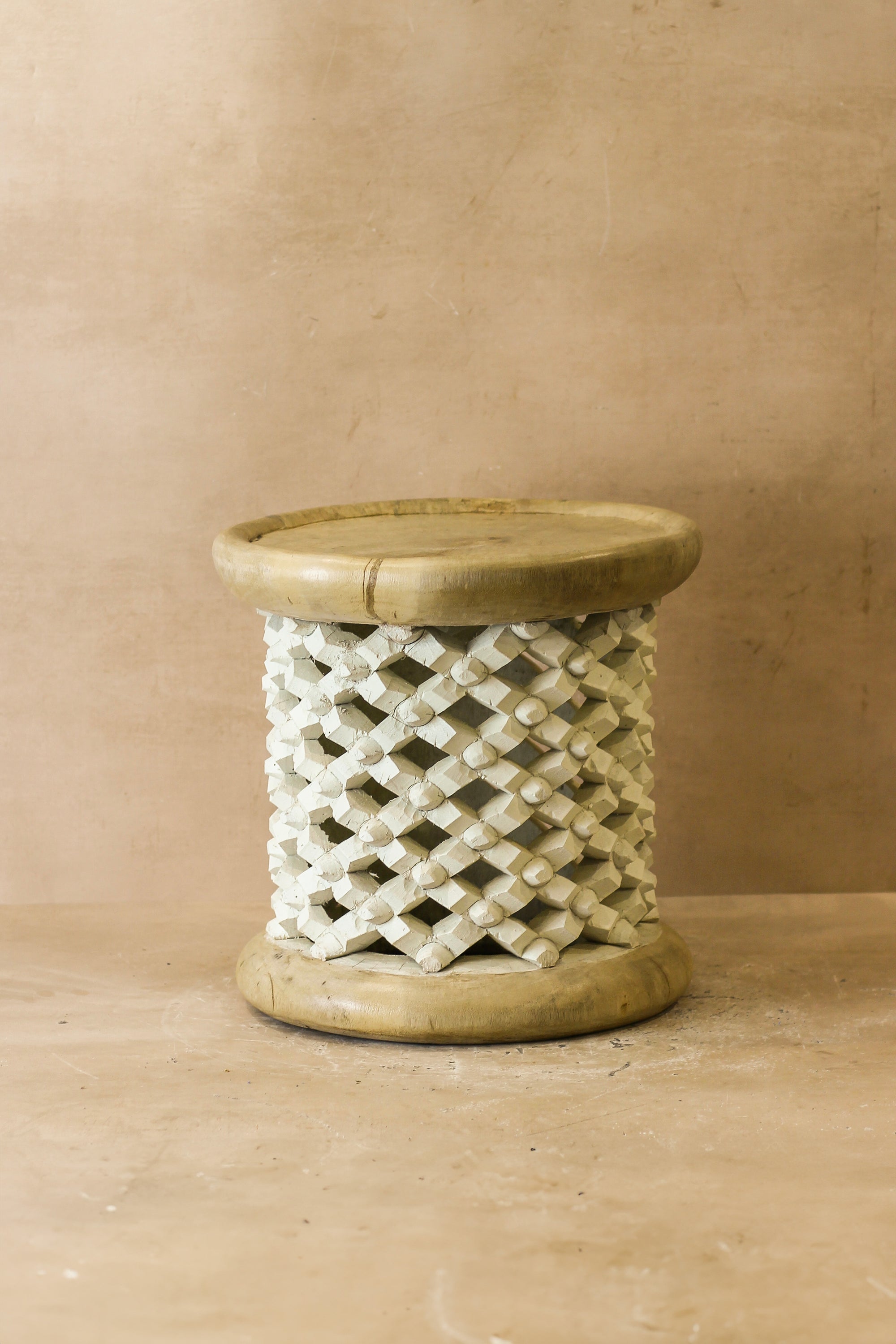 Bamileke Table - Natural/White - 123.2