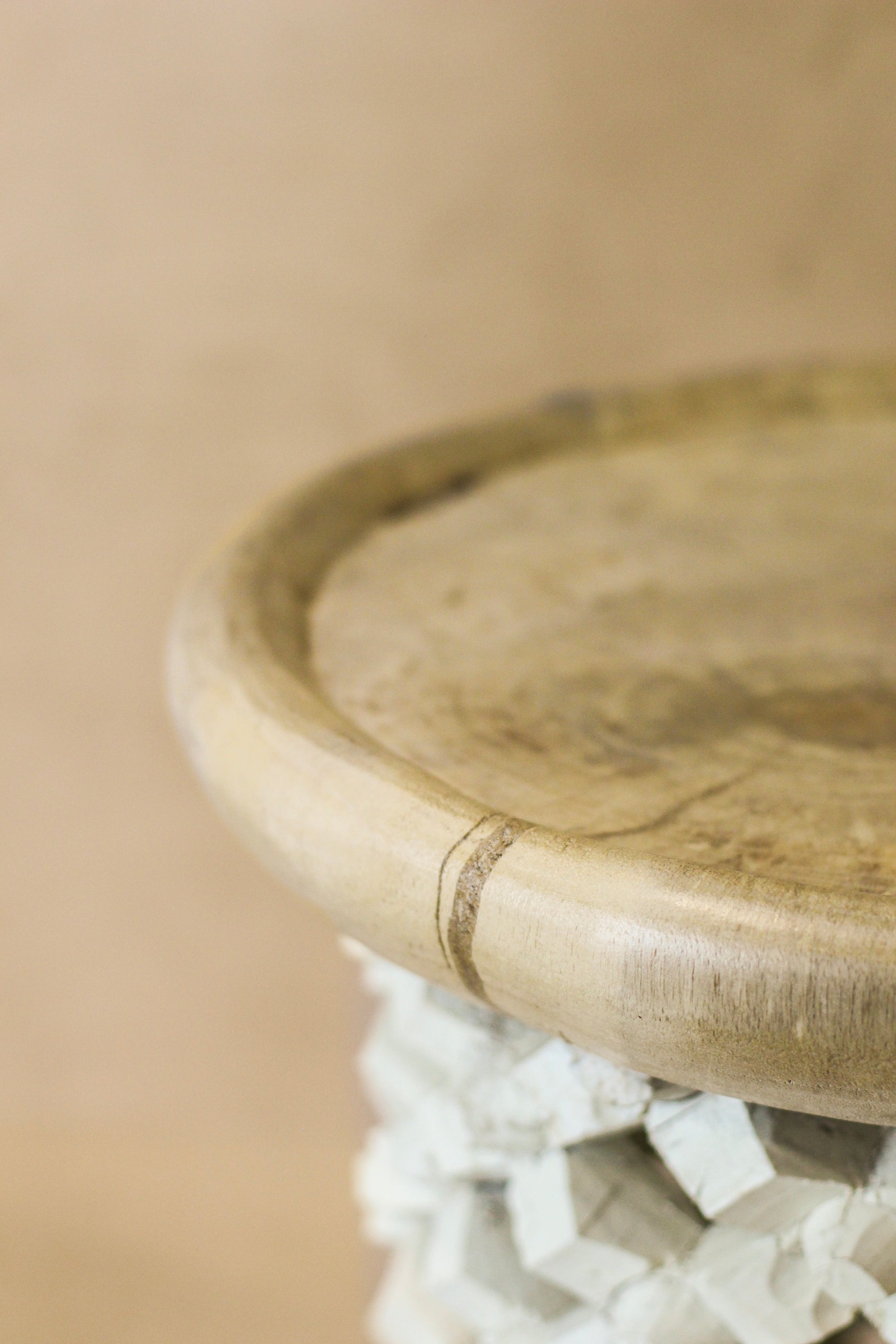 Bamileke Table - Natural/White - 123.2