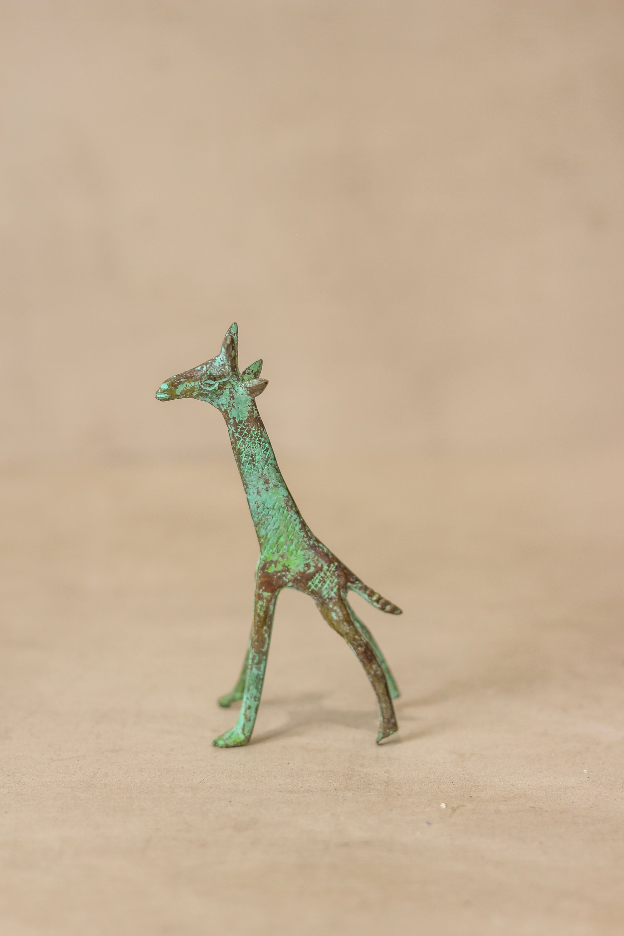 Tuareg Miniature Bronze Giraffe - 118