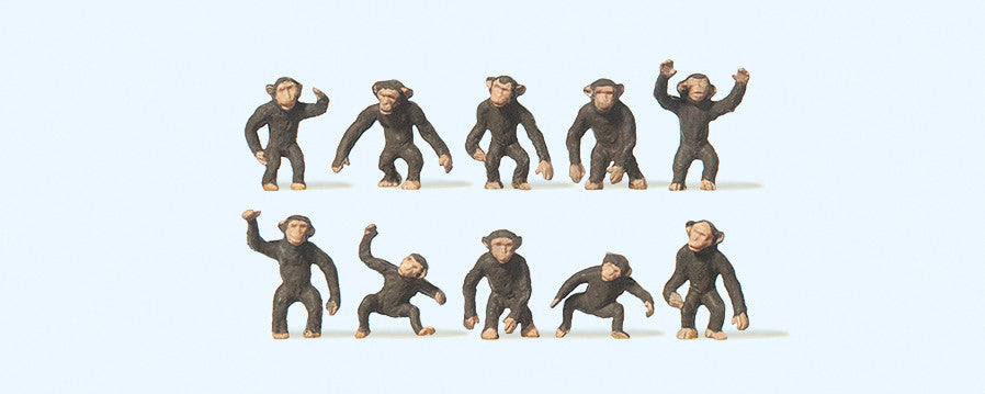 Circus Monkeys (10) Terrarium Figures 20392