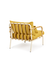 Rene Barba Lounge Chair White & Ocher