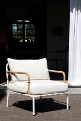 Rene Barba Lounge Chair White & White